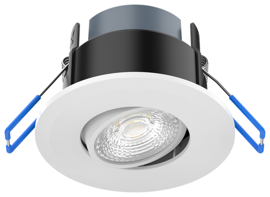 Kosnic MAU206TW Mauna Plus Tilt 4.5W / 6W CCT Dimmable LED Downlight White