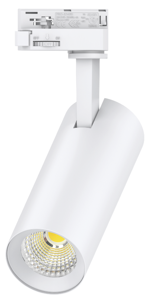 Kosnic MES3W10-SSCT-WHT Mesa 10W CCT LED Track Spotlight for 3 Wire Track White