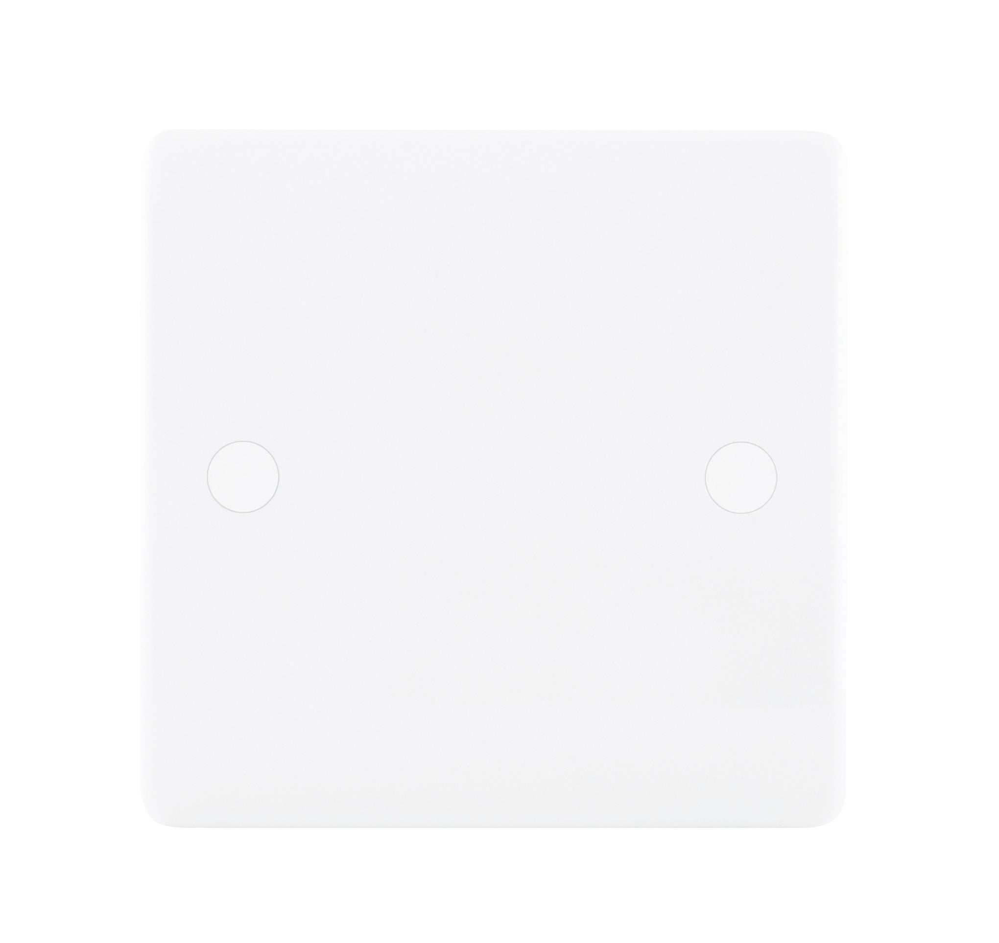 Niglon NBP1 1 Gang Blank Plate White Moulded