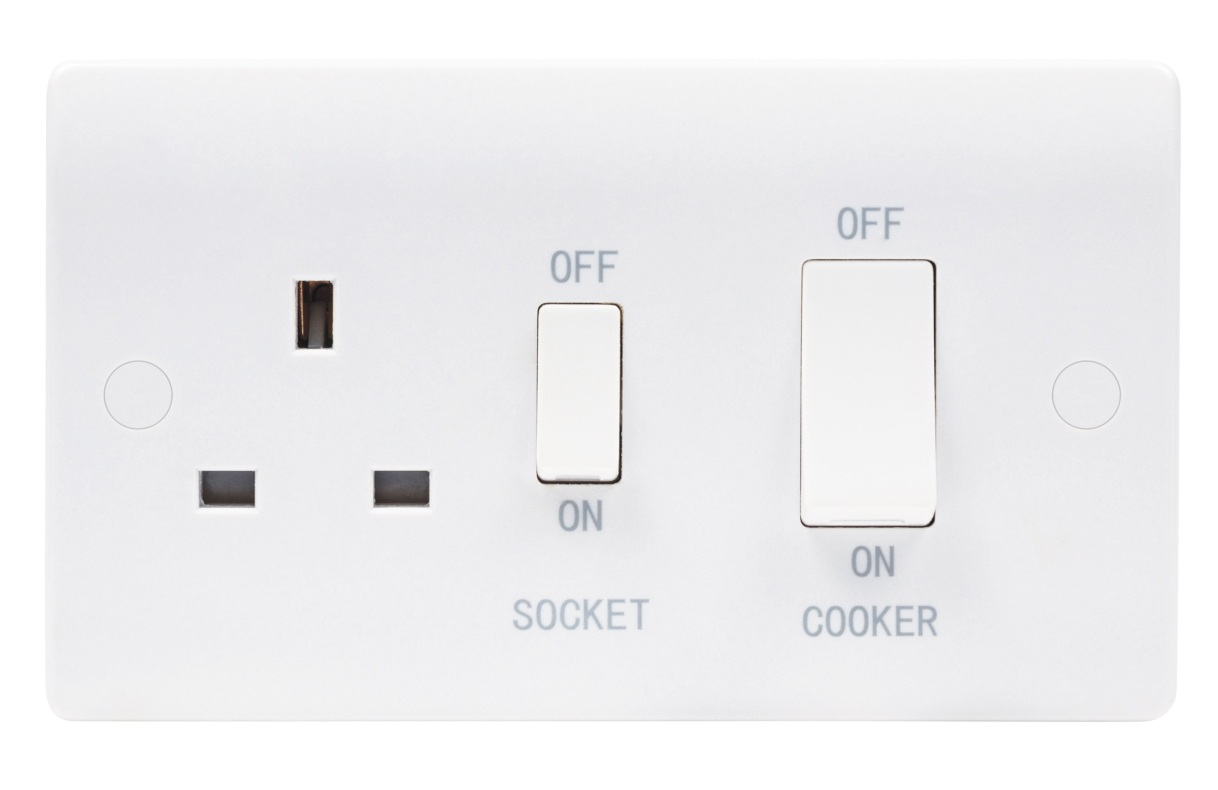 Niglon NCC45DP 2 Gang 45A DP Cooker Control Unit White Moulded – ETC ...