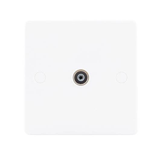 Niglon NCS1 1 Gang TV Outlet White Moulded