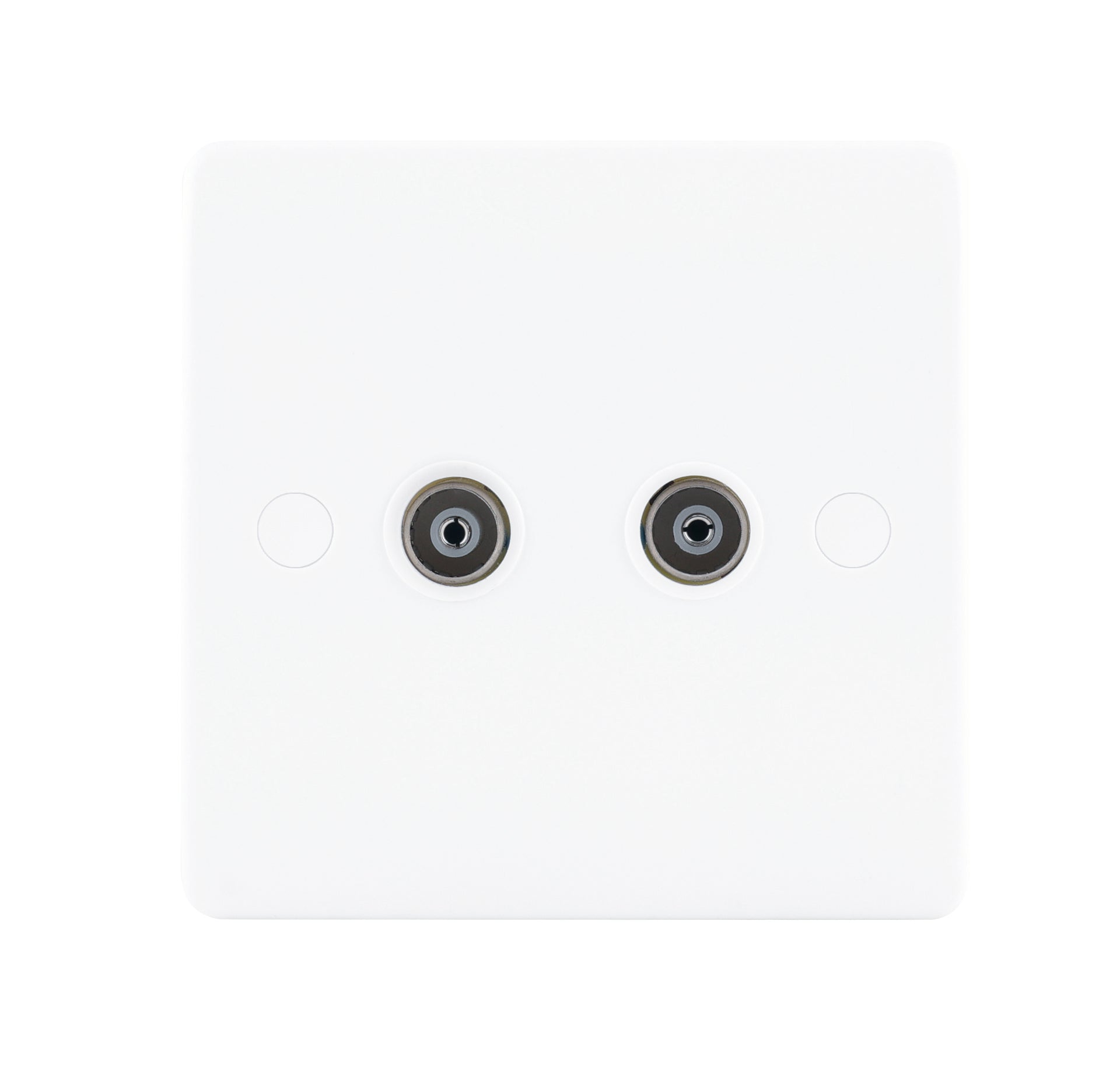 Niglon NCS2 2 Gang TV Outlet White Moulded