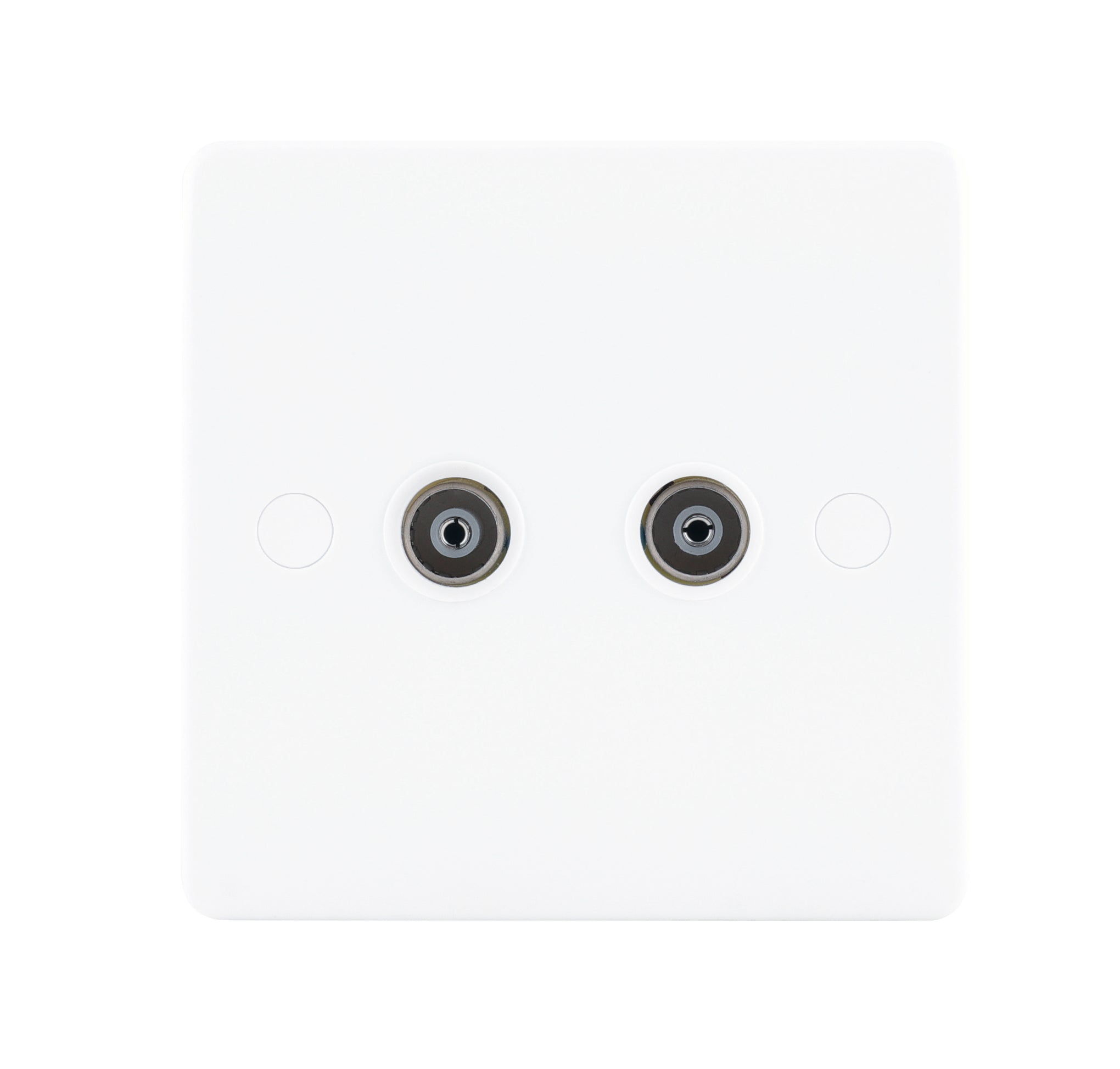 Niglon NCS2 2 Gang TV Outlet White Moulded
