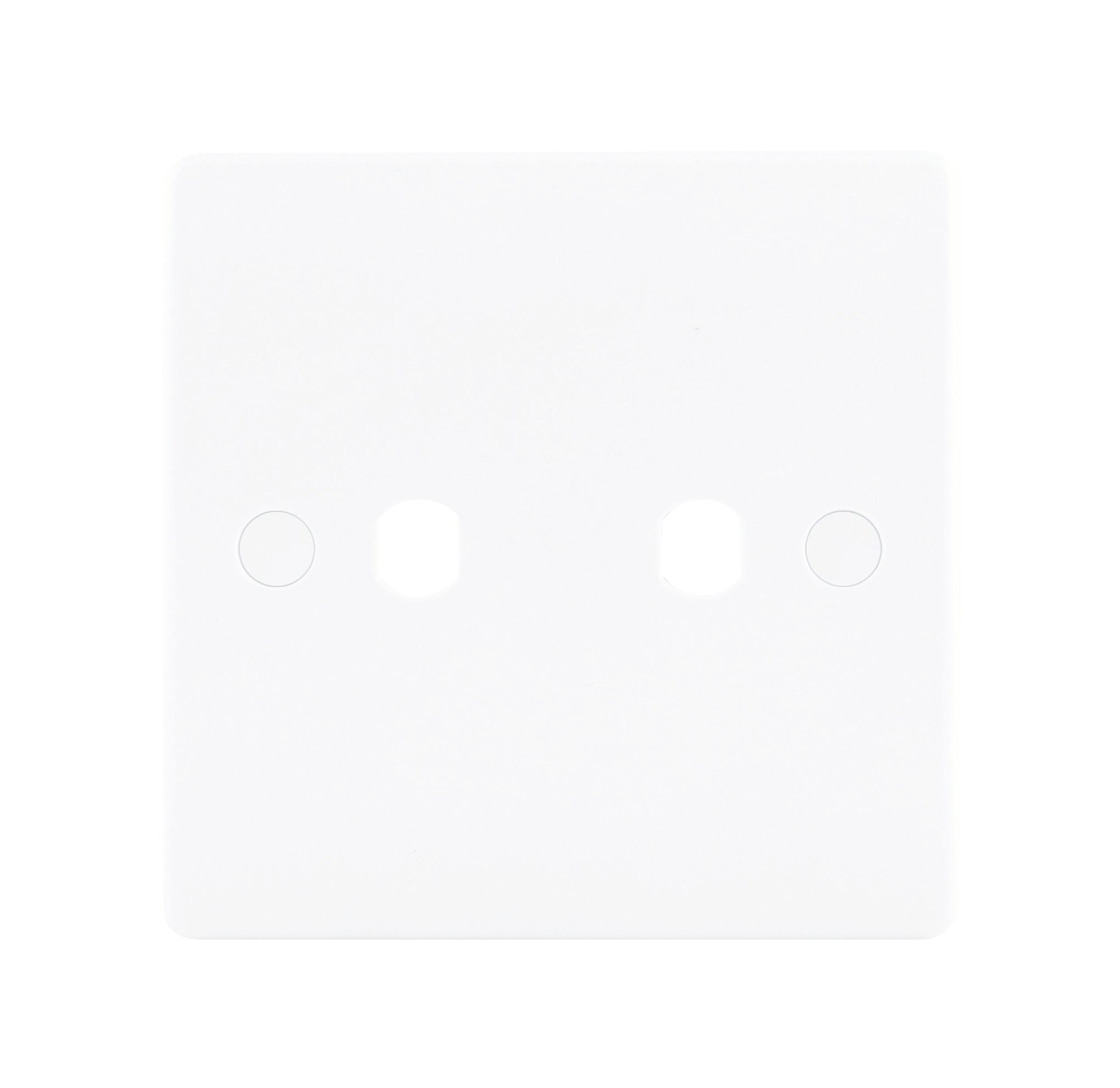 Niglon NDP2 2 Gang Dimmer Faceplate White Moulded