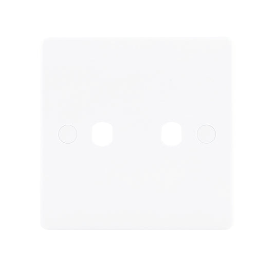 Niglon NDP2 2 Gang Dimmer Faceplate White Moulded