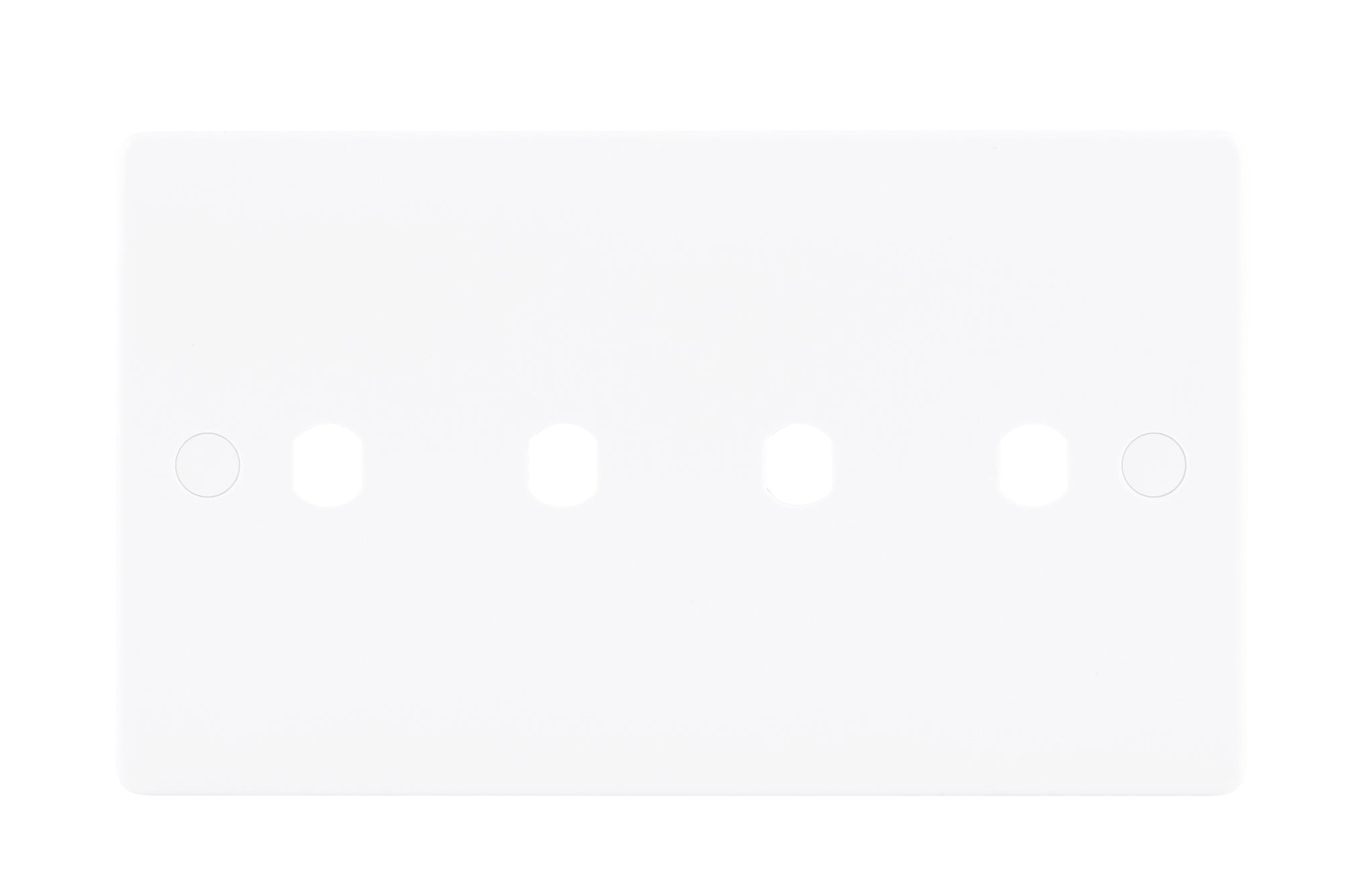 Niglon NDP4 4 Gang Dimmer Faceplate White Moulded