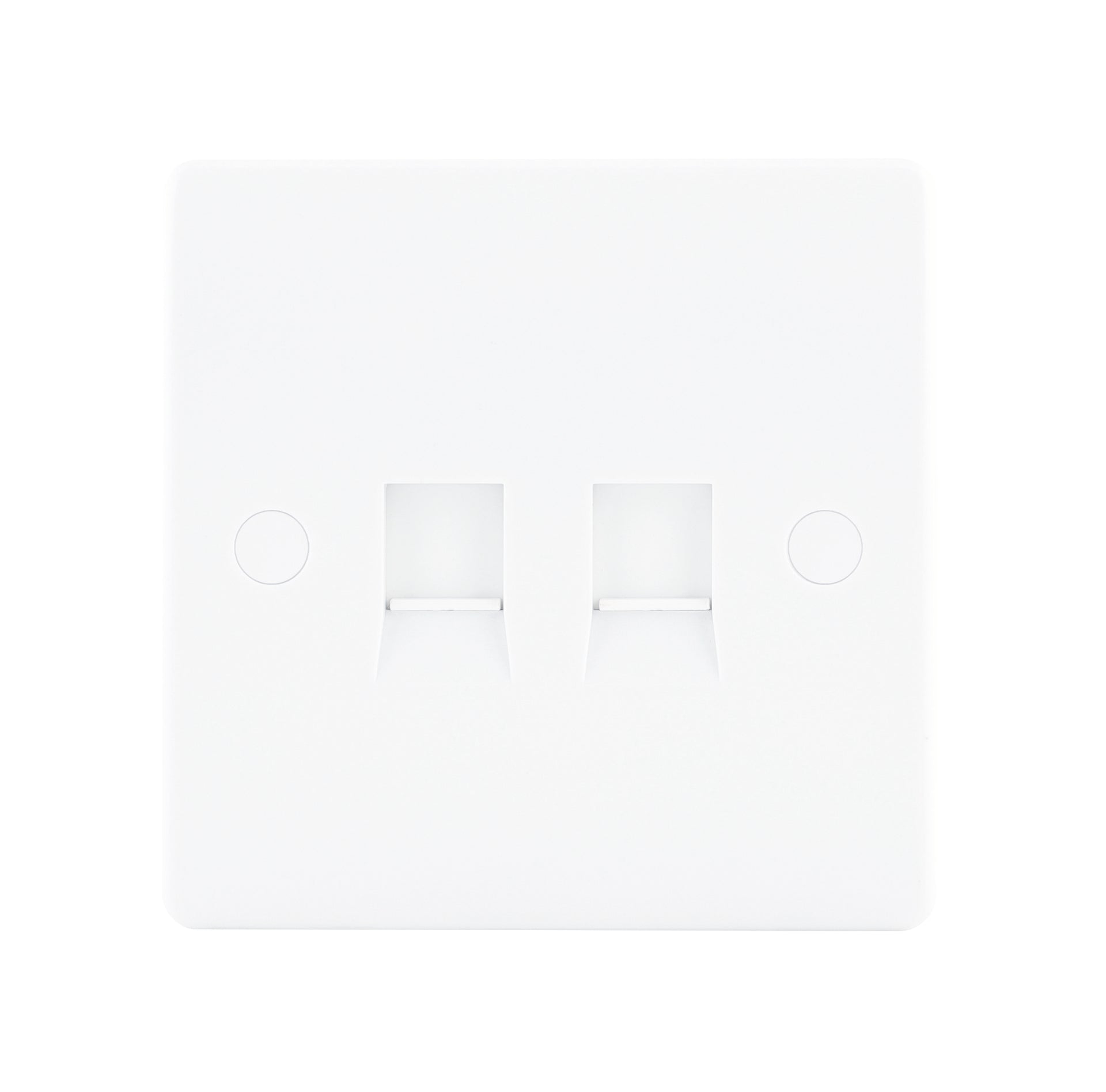 Niglon NDS25 2 Gang CAT5 Outlet White Moulded
