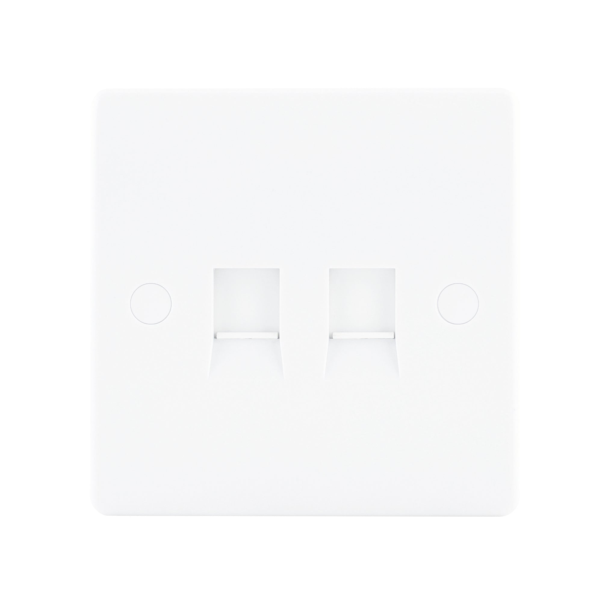 Niglon NDS25 2 Gang CAT5 Outlet White Moulded