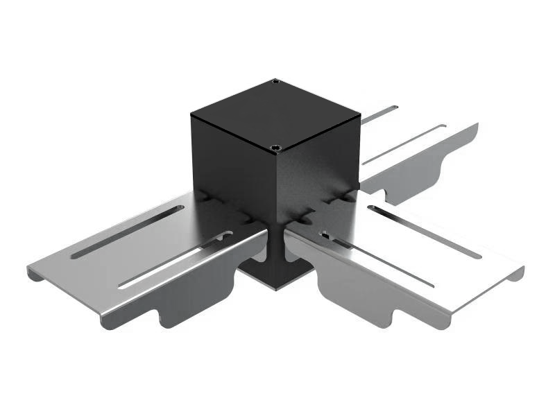 Kosnic NIL-CT-BLK Nile 2 3 Way Interlock T Connector Black