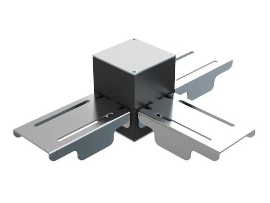 Kosnic NIL-CT-WHT Nile 2 3 Way Interlock T Connector White