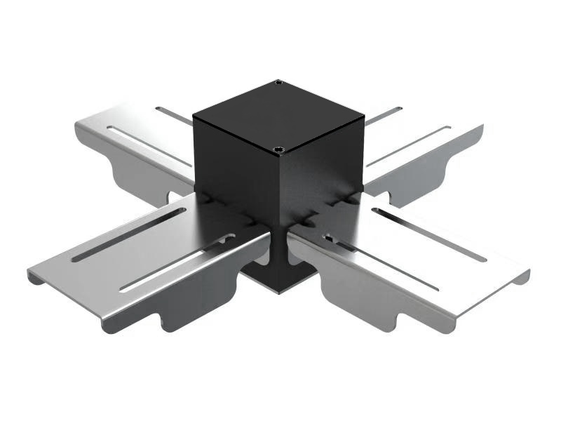 Kosnic NIL-CX-BLK Nile 2 4 Way Interlock X Connector Black