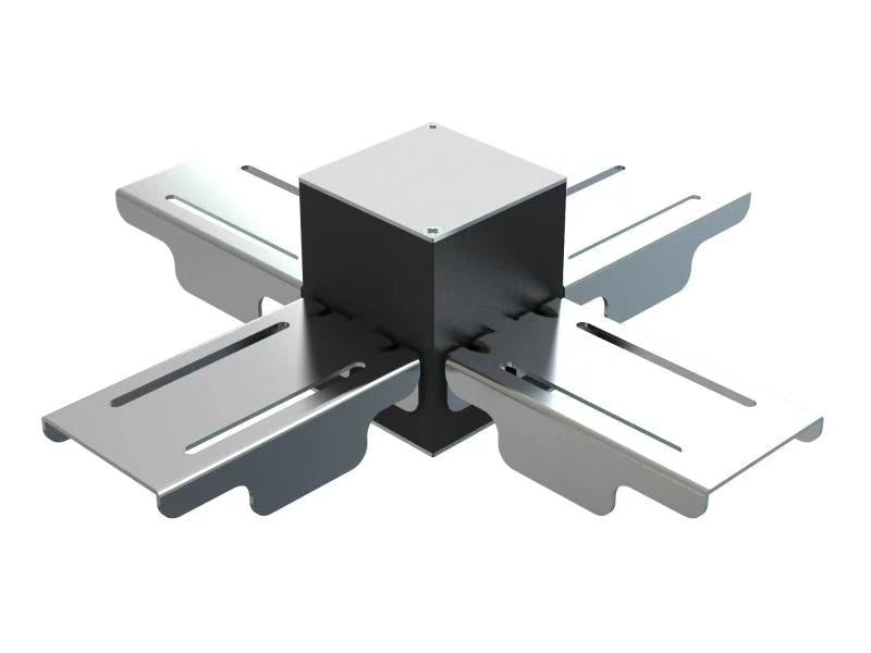 Kosnic NIL-CX-WHT Nile 2 4 Way Interlock X Connector White