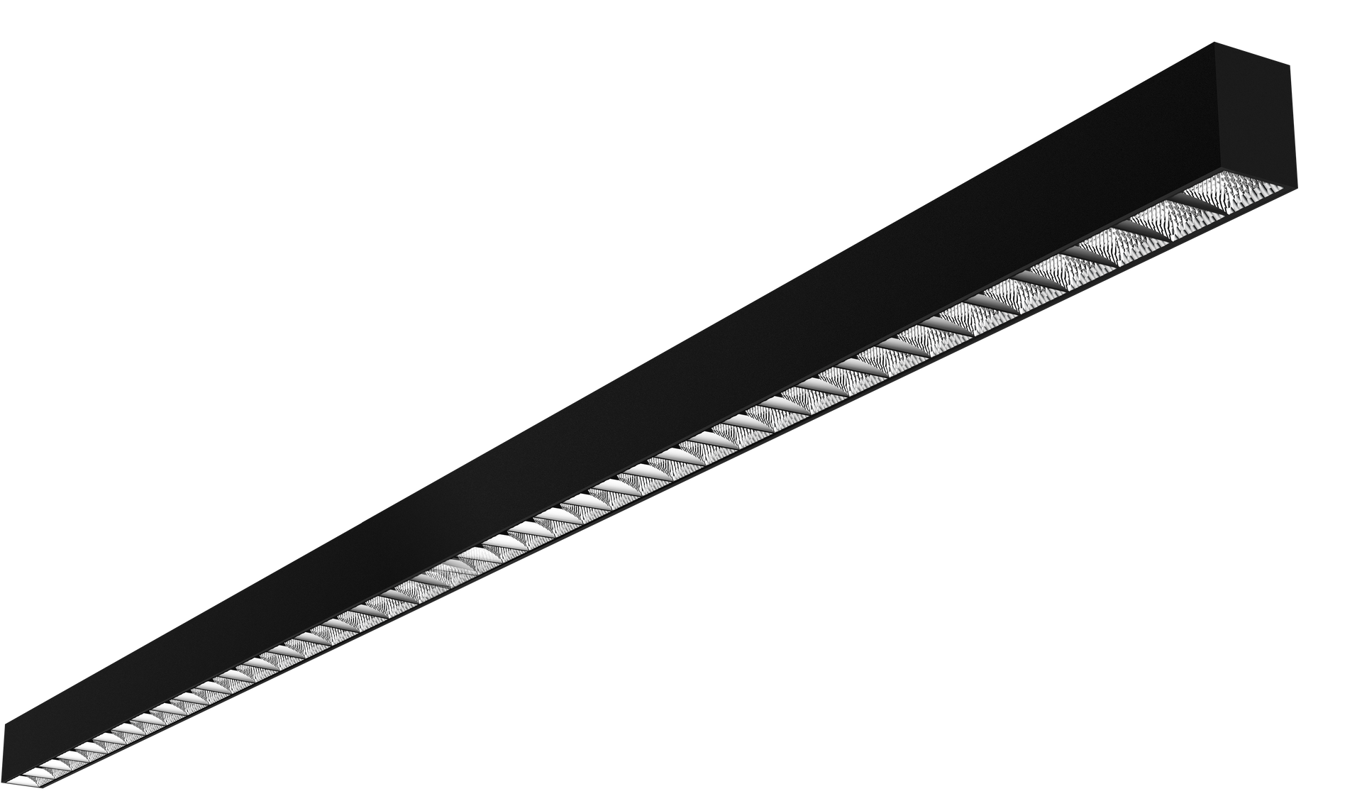 Kosnic NIL4F35-W240-BLK/ED Nile 2 4FT 35W Surface or Suspenion Mount LED Batten with Dali and Emergency 4000K Black