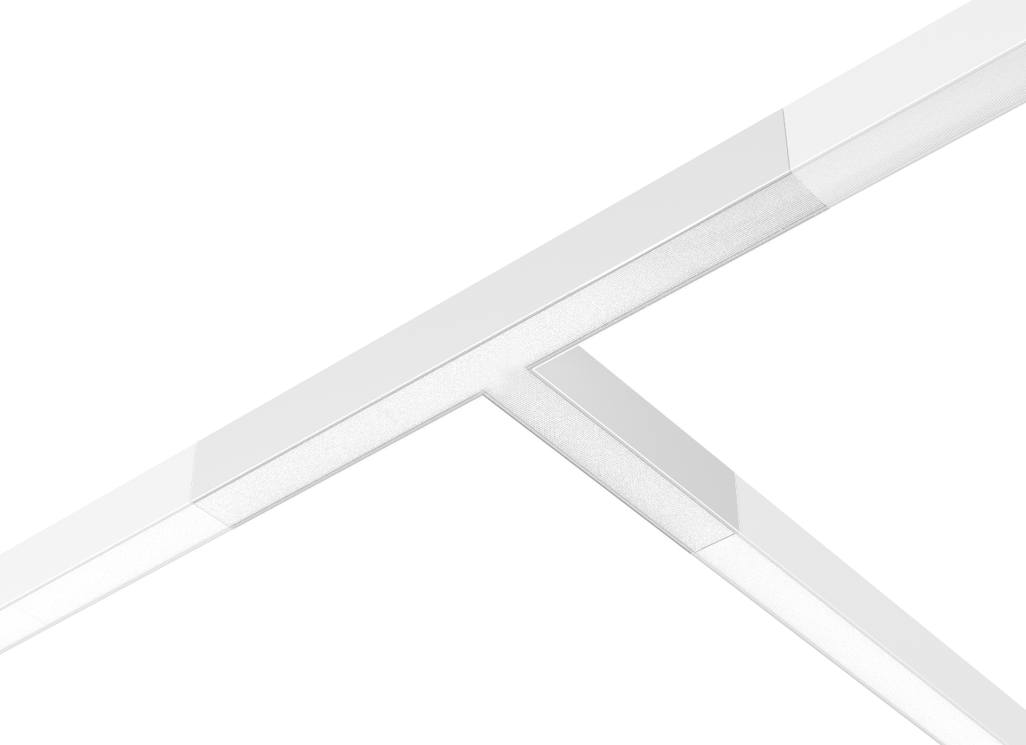 Kosnic NIL3-CT-WHT Nile 3 3 Way Interlock T Connector White