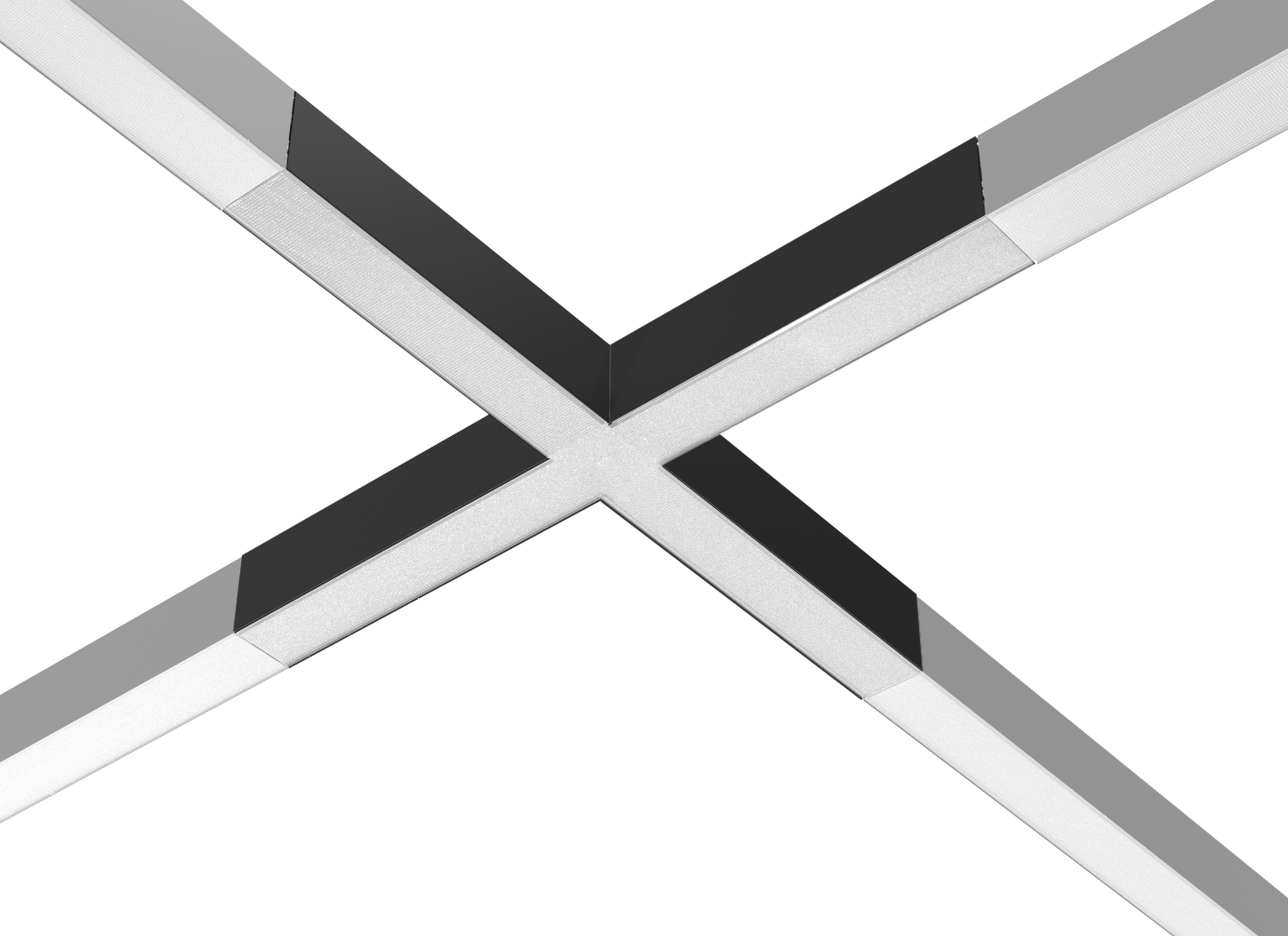 Kosnic NIL3-CX-BLK Nile 3 4 Way Interlock X Connector Black