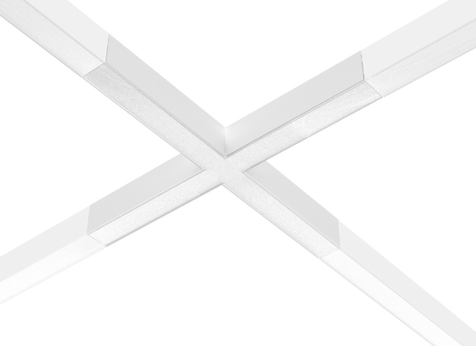 Kosnic NIL3-CX-WHT Nile 3 4 Way Interlock X Connector White