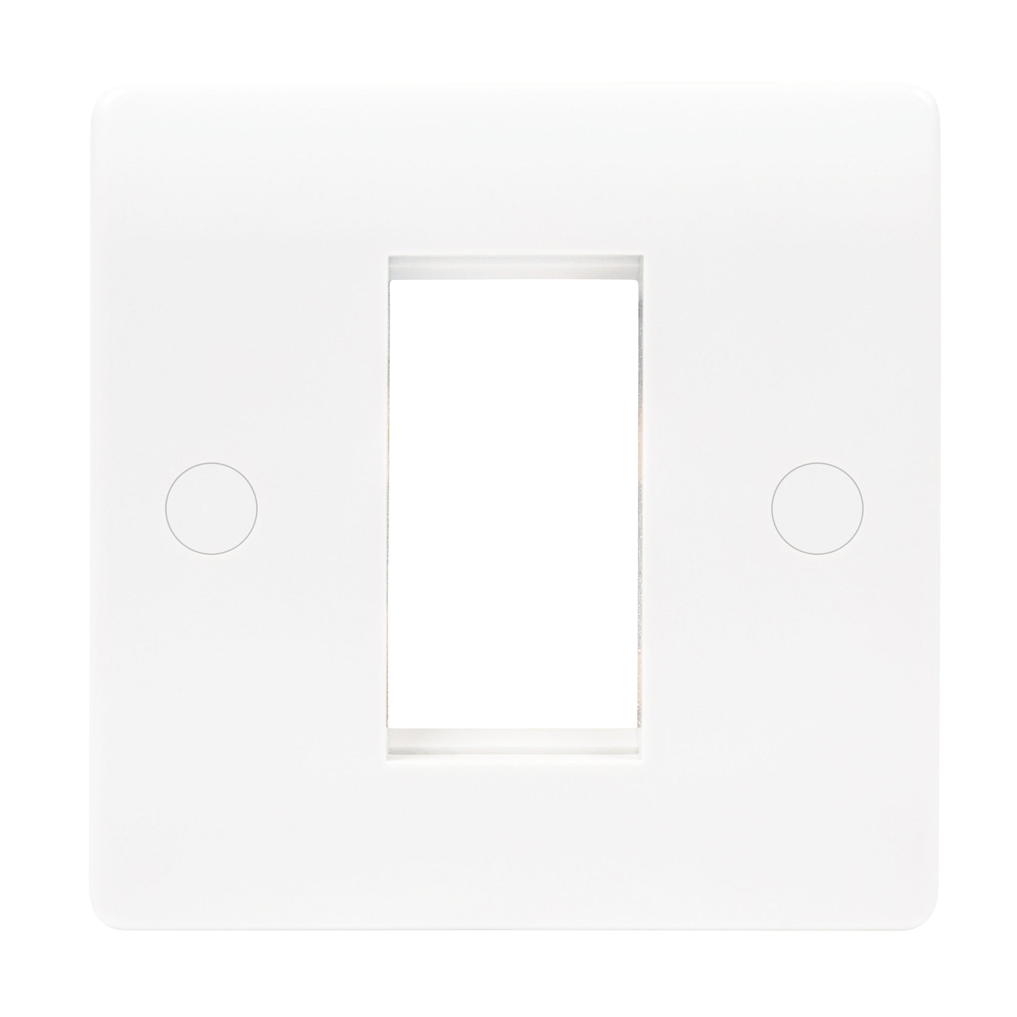 Niglon NMP11 1 Gang 1 Module Euromodule Faceplate White Moulded