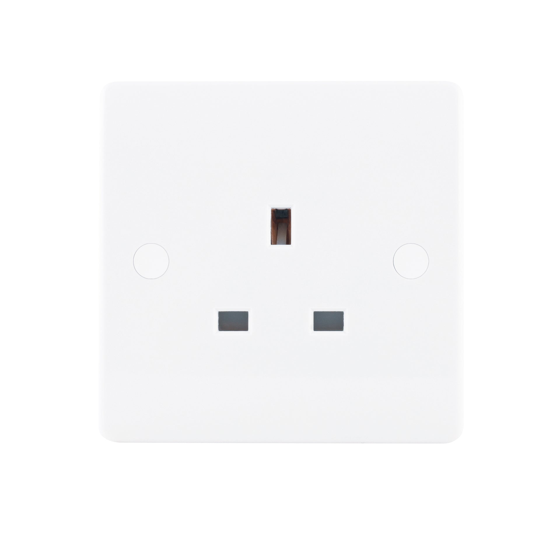 Niglon NS131 1 Gang 13A Unswitched Socket White Moulded