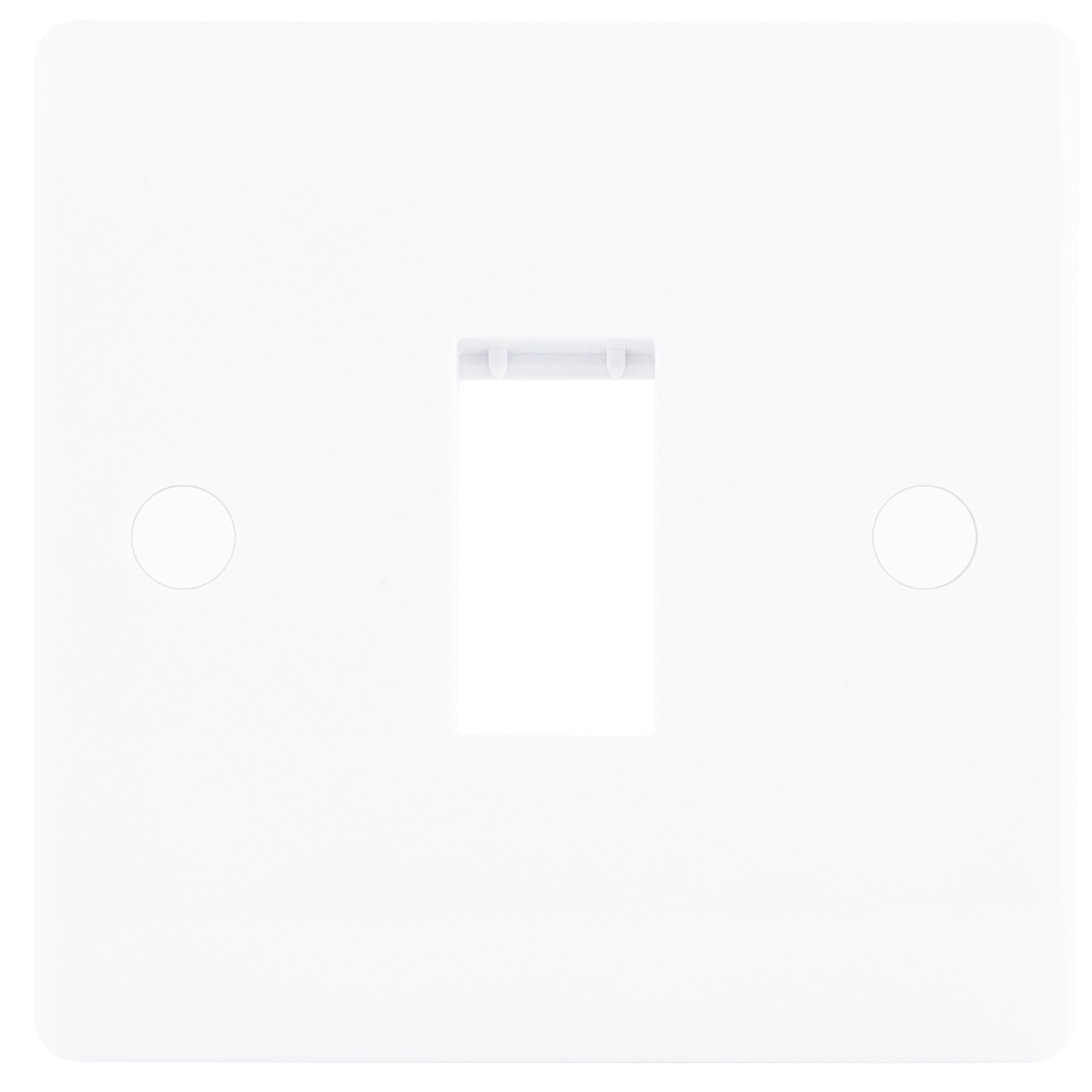 Niglon NSP1 1 Gang Grid Faceplate White Moulded