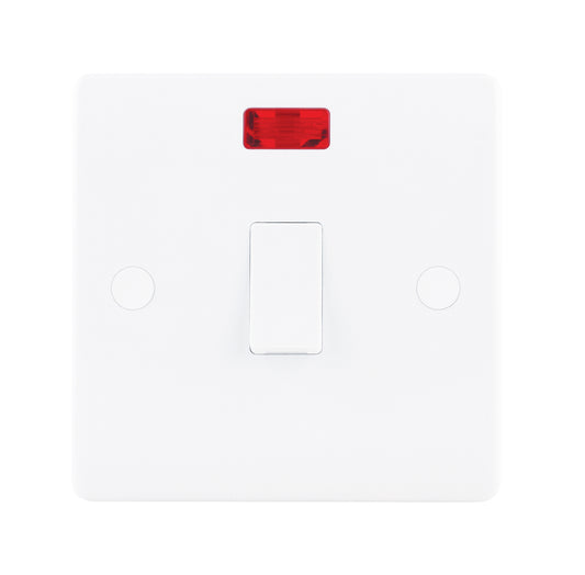 Niglon NSP20DPN 1 Gang 20A DP Switch with Neon White Moulded