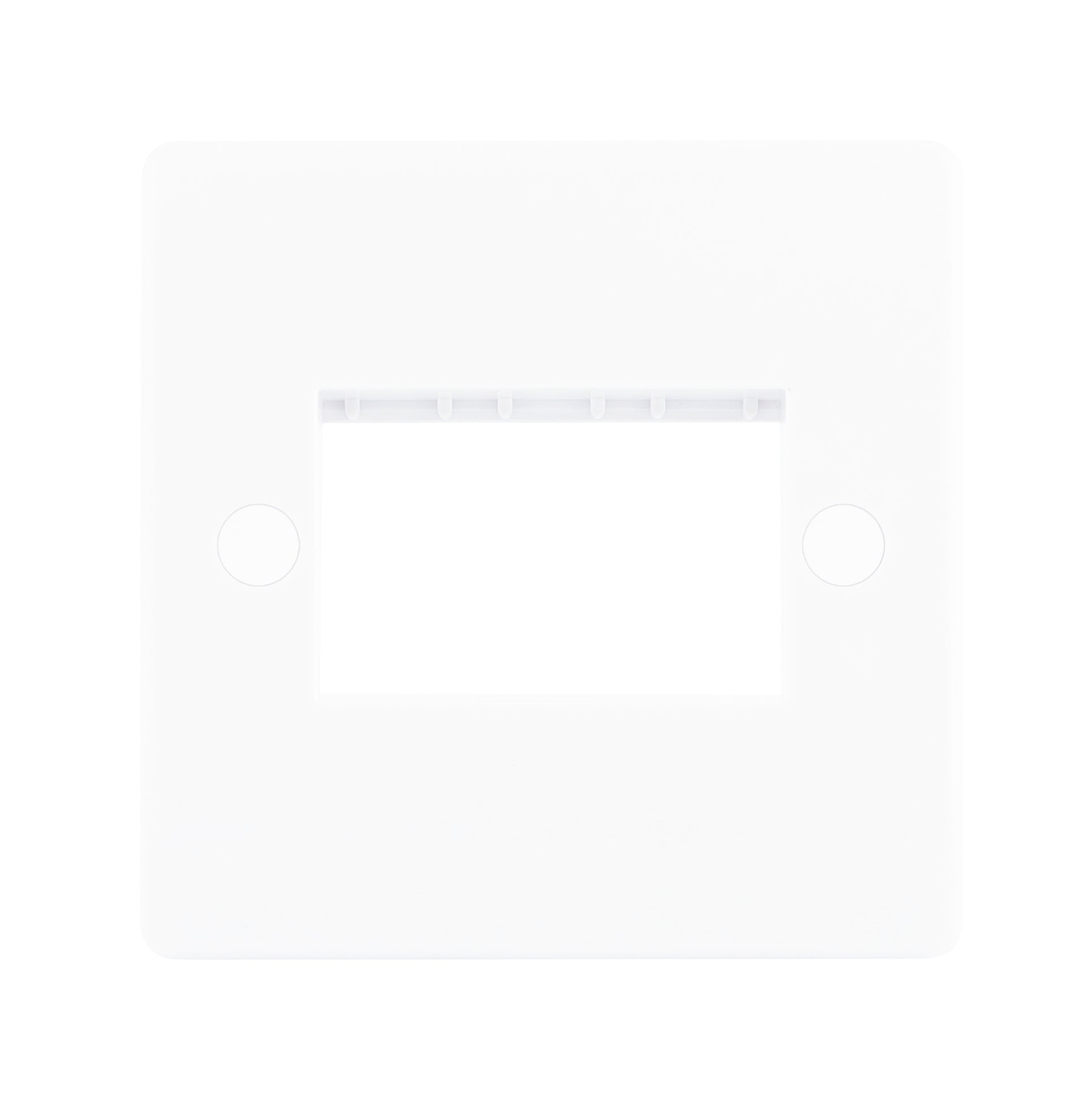 Niglon NSP3 3 Gang Grid Faceplate White Moulded