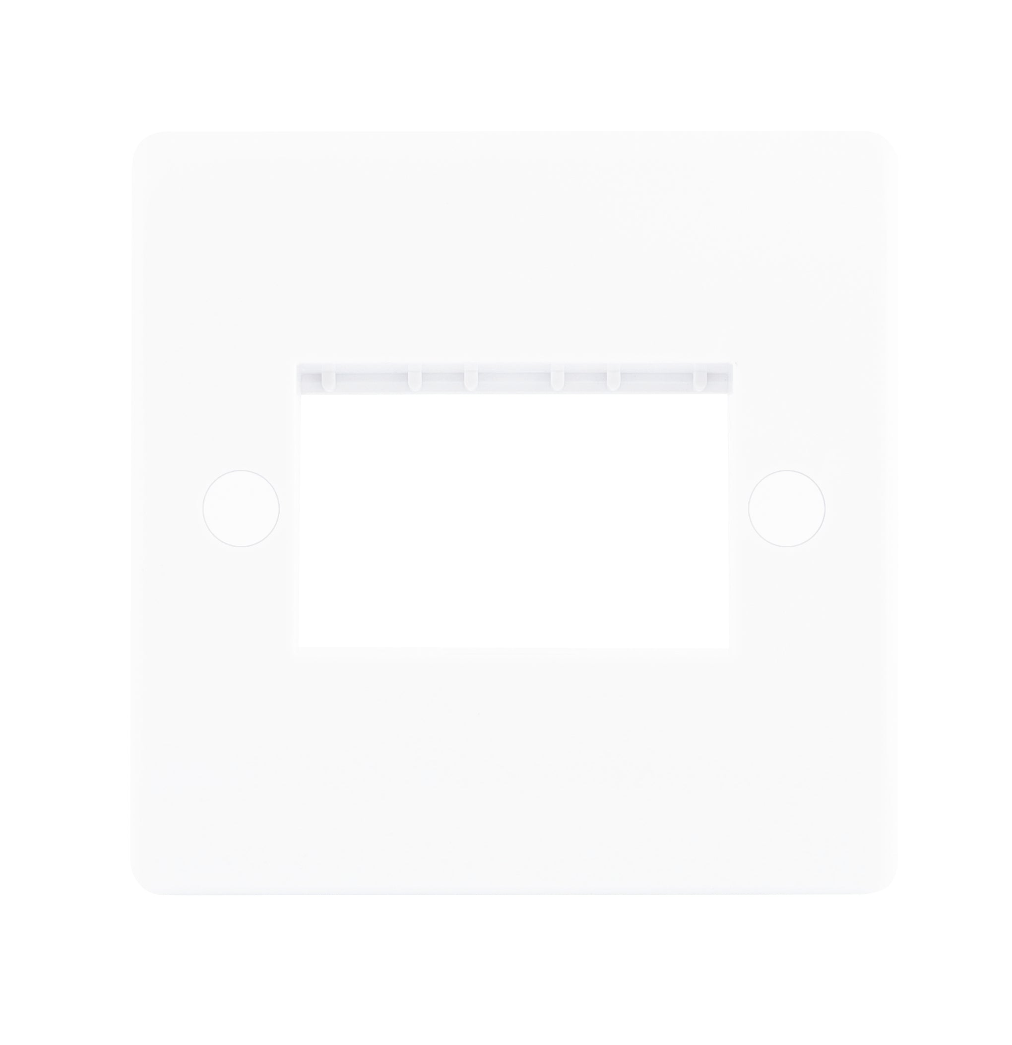Niglon NSP3 3 Gang Grid Faceplate White Moulded