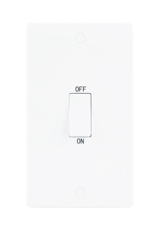 Niglon NSP45LDP 2 Gang 45A DP Switch White Moulded