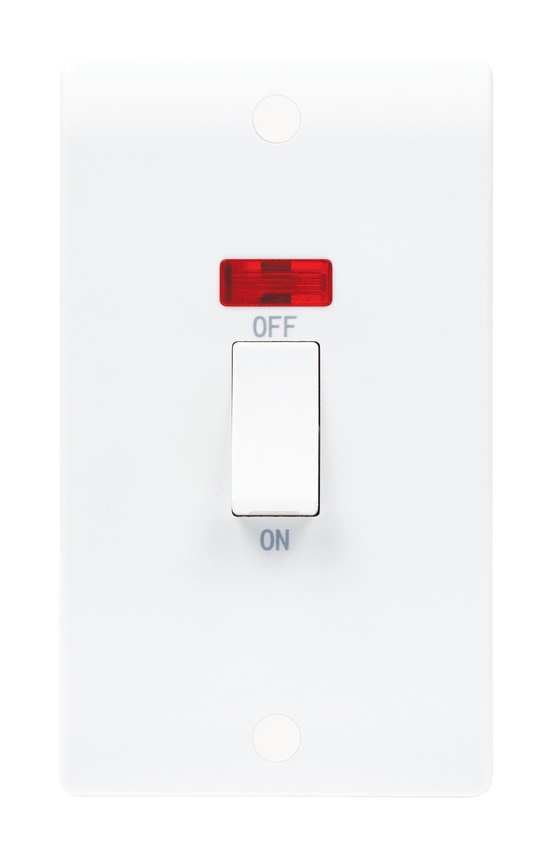 Niglon NSP45LDPN 2 Gang 45A DP Switch with Neon White Moulded