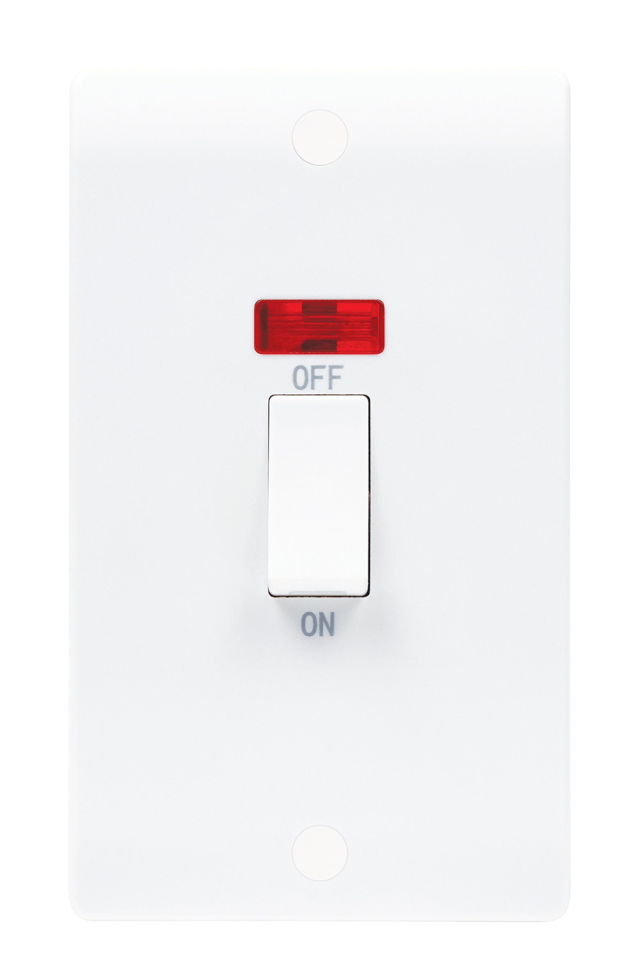 Niglon NSP45LDPN 2 Gang 45A DP Switch with Neon White Moulded