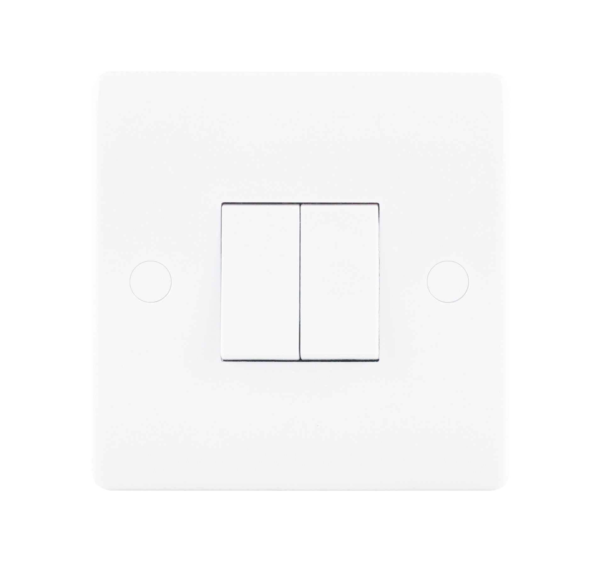 Niglon NSP622 2 Gang 2 Way Switch White Moulded