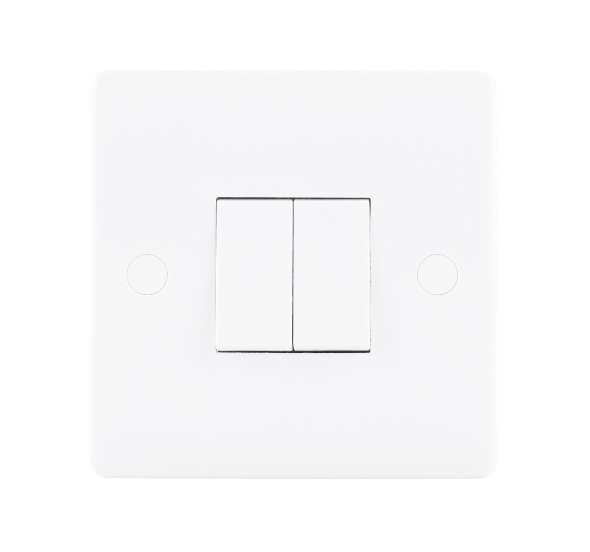 Niglon NSP622 2 Gang 2 Way Switch White Moulded