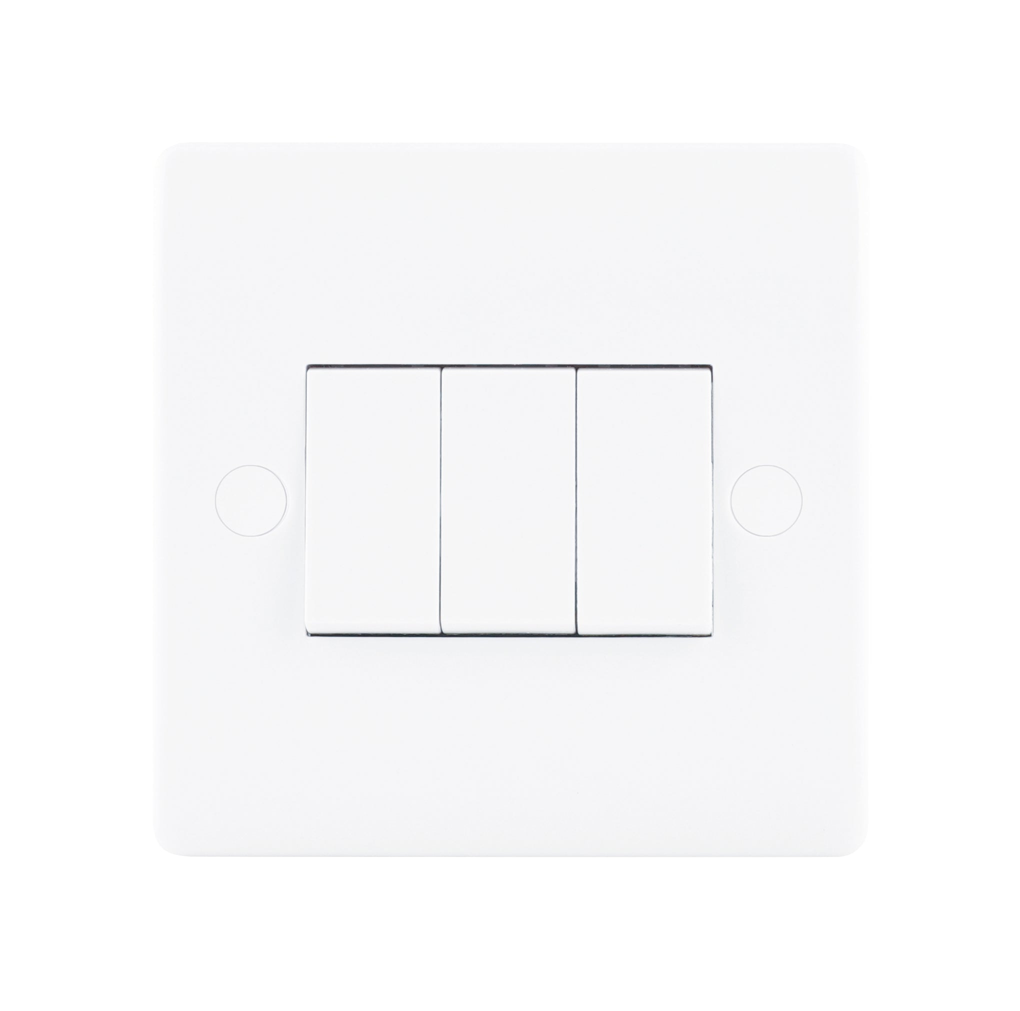 Niglon NSP632 3 Gang 2 Way Switch White Moulded
