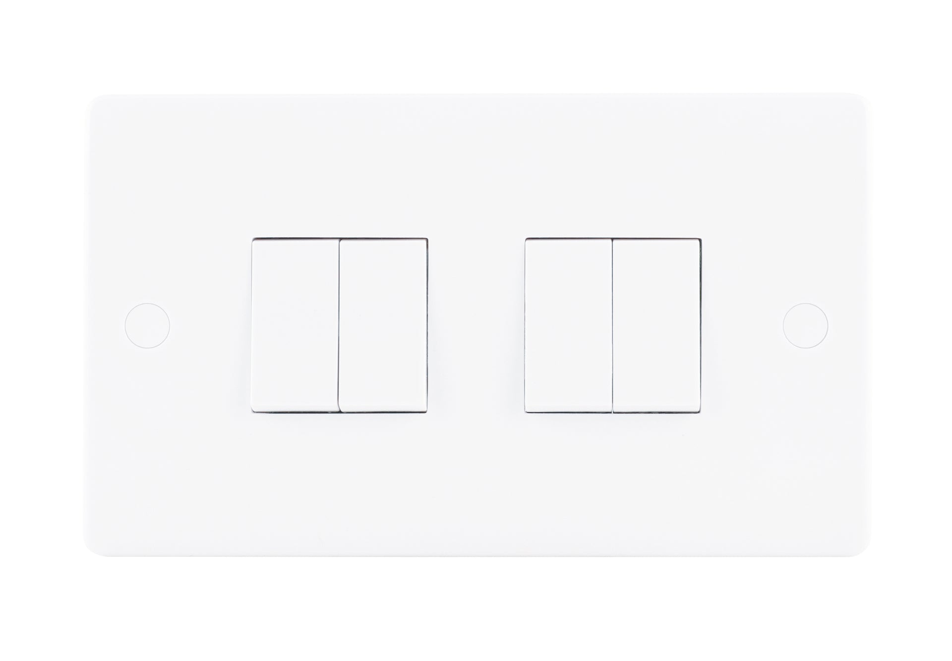 Niglon NSP642 4 Gang 2 Way Switch White Moulded