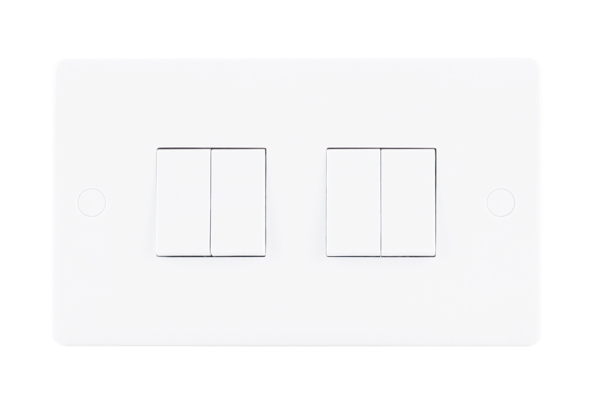 Niglon NSP642 4 Gang 2 Way Switch White Moulded