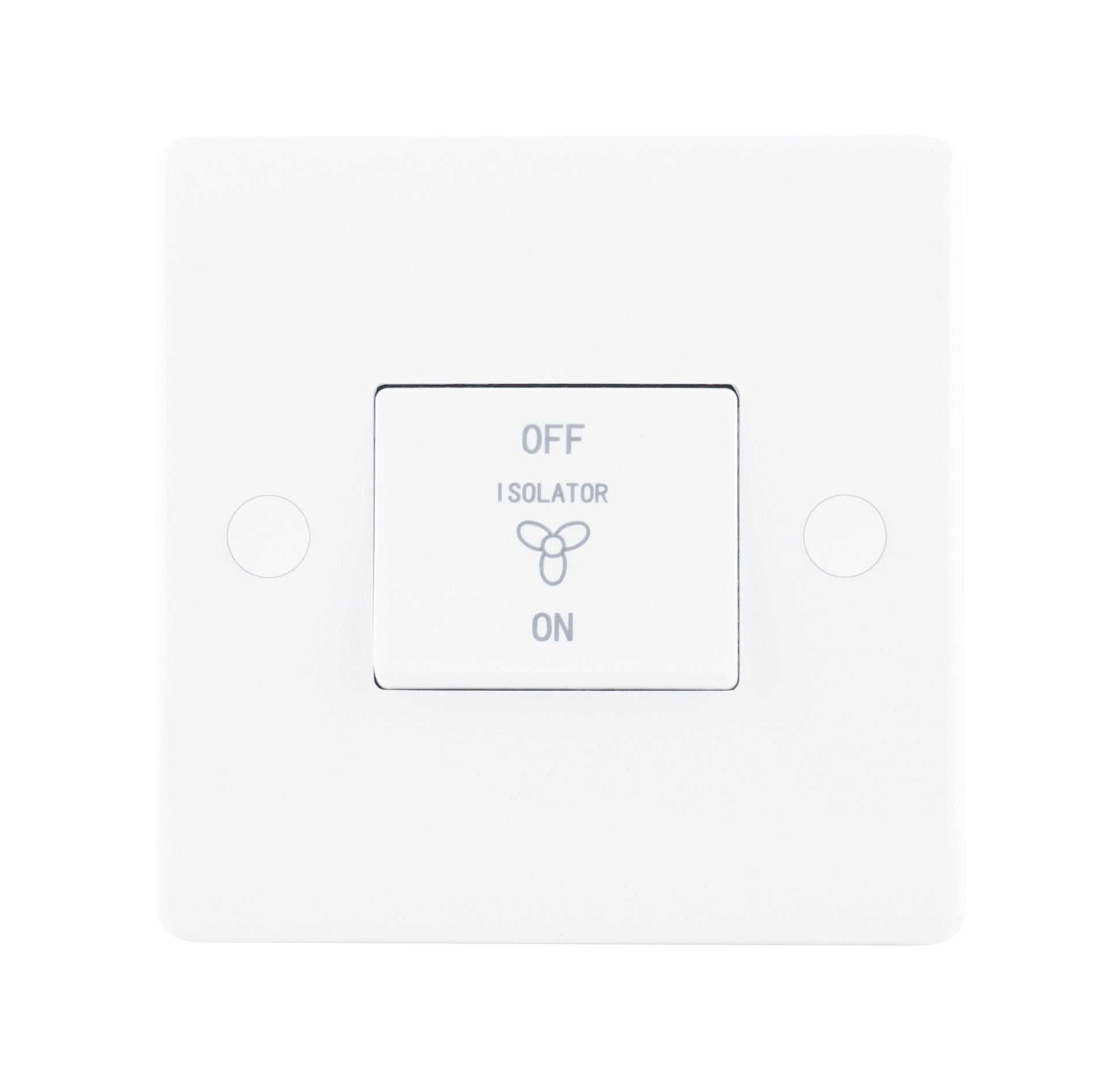 Niglon NSP6FAN 1 Gang TP Fan Isolator Switch White Moulded