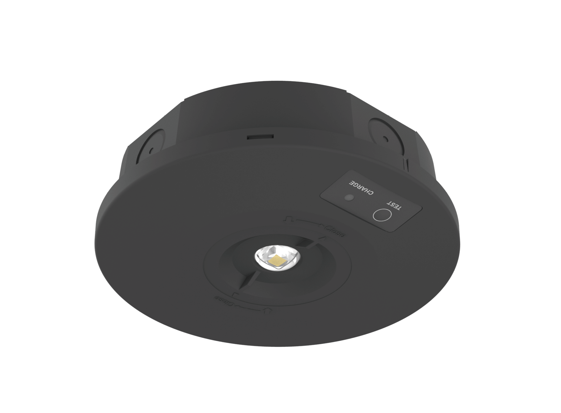 Kosnic NTRSU201-BLK/SST Nitro Surface Duo 2.5W Dual Mode Surface LED Emergency Downlight 6500K Black