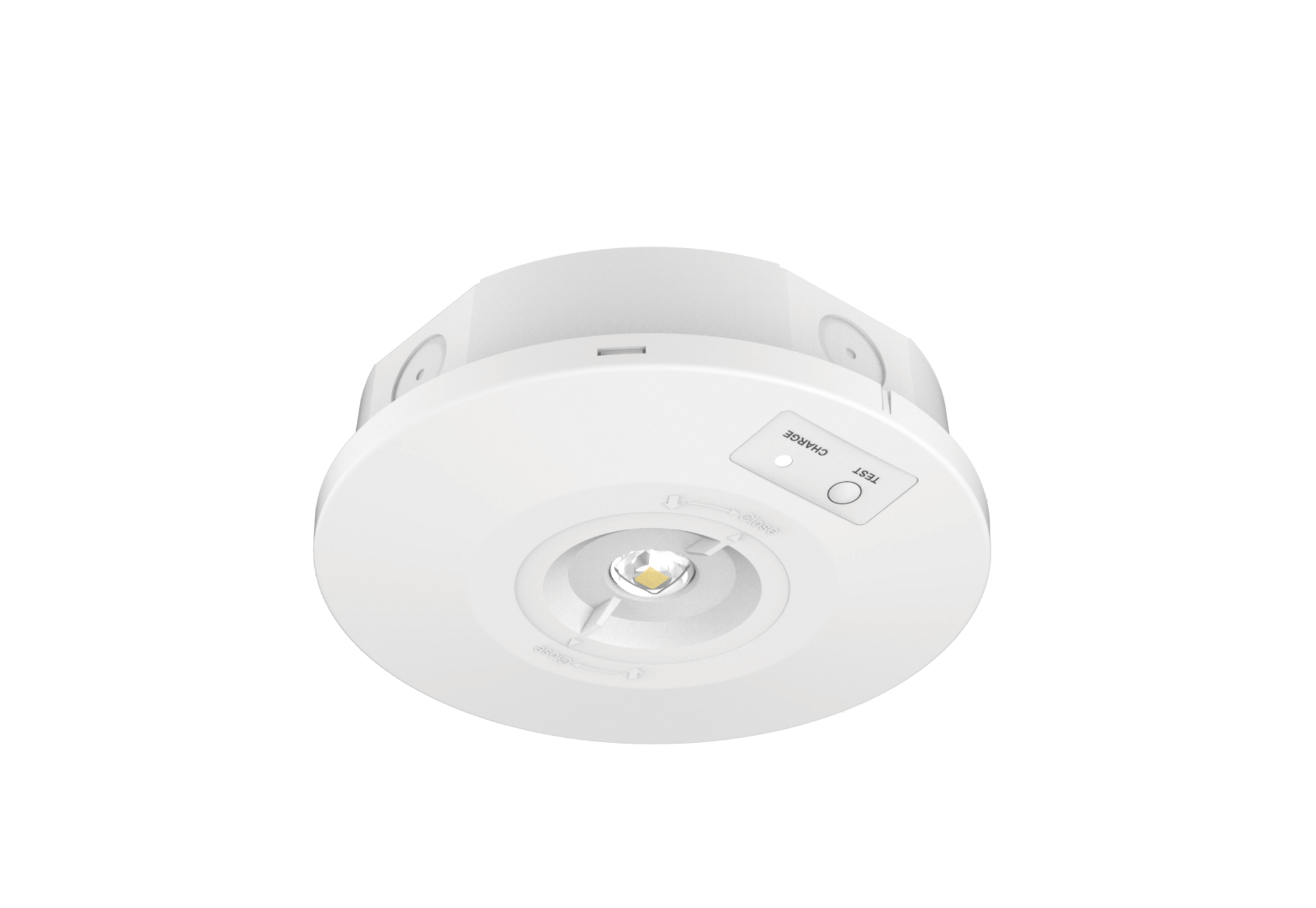 Kosnic NTRSU201/SST Nitro Surface Duo 2.5W Dual Mode Surface LED Emergency Downlight 6500K White