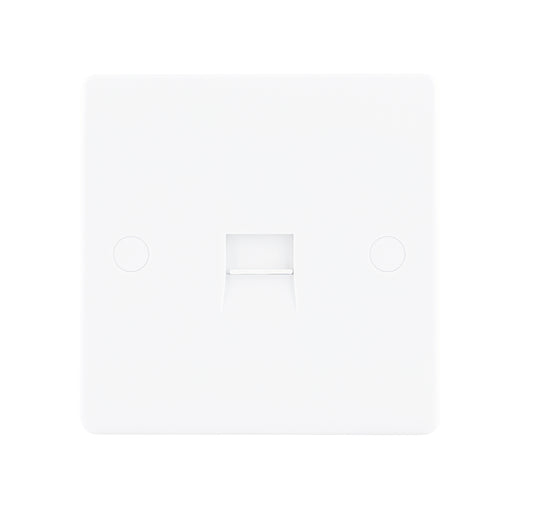 Niglon NTS1SDC 1 Gang Secondary Telephone Outlet White Moulded
