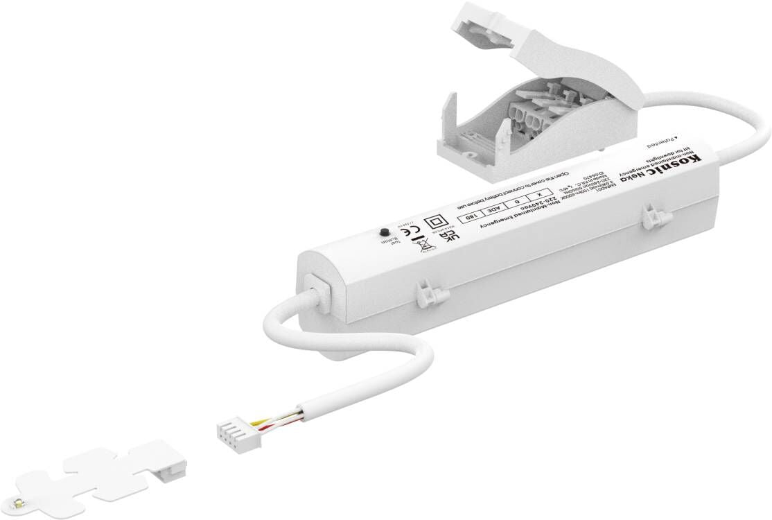 Kosnic EMPAD02/SST Niah Duo 2.5W Dual Mode Universal Non-Maintained Emergency Kit for LED Panels White