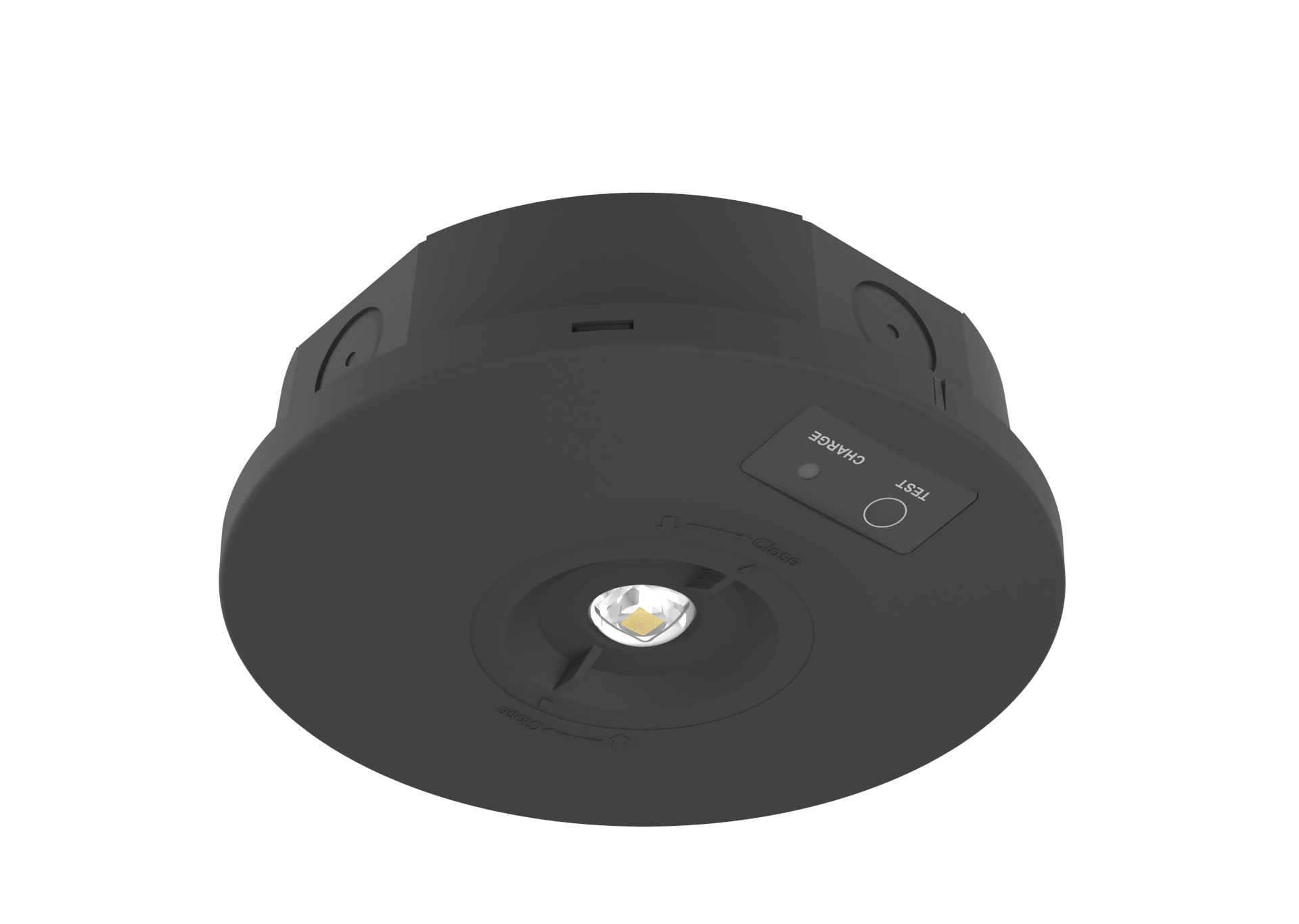 Kosnic NTRSU201-BLK Nitro Surface 3W LED Non-Maintained Emergency Downlight Black 6500K