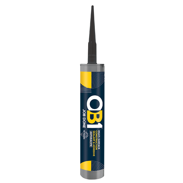 Unicrimp OB1SCS290A OB1 Multi-Surface Construction Sealant & Adhesive 290ml Anthracite