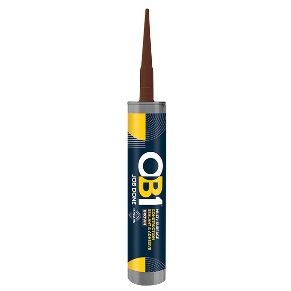Unicrimp OB1SCS290B OB1 Multi-Surface Construction Sealant & Adhesive 290ml Brown