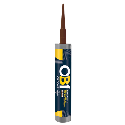 Unicrimp OB1SCS290B OB1 Multi-Surface Construction Sealant & Adhesive 290ml Brown