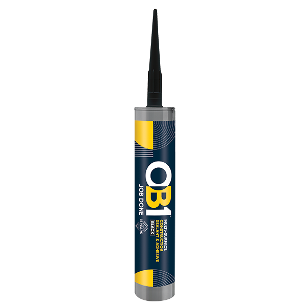 Unicrimp OB1SCS290BL OB1 Multi-Surface Construction Sealant & Adhesive 290ml Black