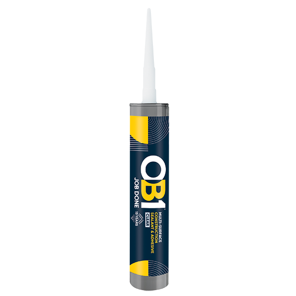 Unicrimp OB1SCS290C OB1 Multi-Surface Construction Sealant & Adhesive 290ml Clear
