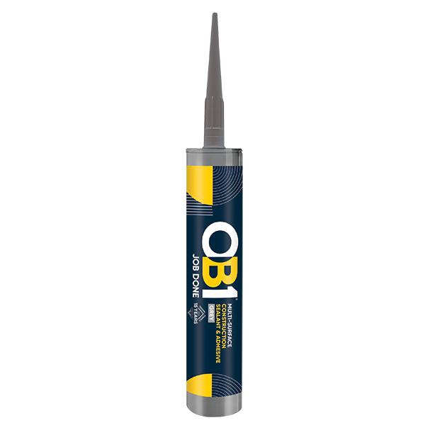 Unicrimp OB1SCS290G OB1 Multi-Surface Construction Sealant & Adhesive 290ml Grey