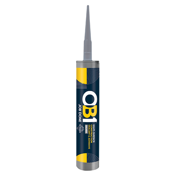 Unicrimp OB1SCS290S OB1 Multi-Surface Construction Sealant & Adhesive 290ml Silver