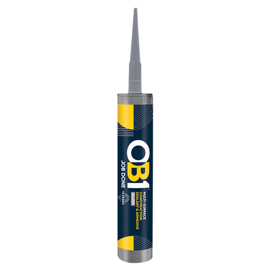 Unicrimp OB1SCS290S OB1 Multi-Surface Construction Sealant & Adhesive 290ml Silver
