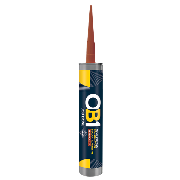 Unicrimp OB1SCS290T OB1 Multi-Surface Construction Sealant & Adhesive 290ml Terracotta