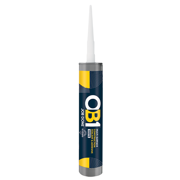 Unicrimp OB1SCS290W OB1 Multi-Surface Construction Sealant & Adhesive 290ml White